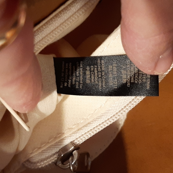 Vintage RARE Relic 1992 Collection Wood Handle With Floral Canvas Crossb Satchel - Picture 11 of 12